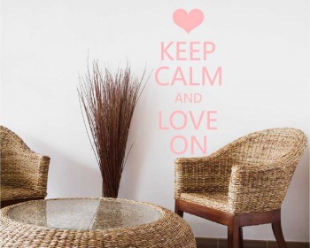 Keep Calm and Love On Quotes Vinyl Lettering Decal Keep Calm and Love On Quotes Vinyl Lettering Decal